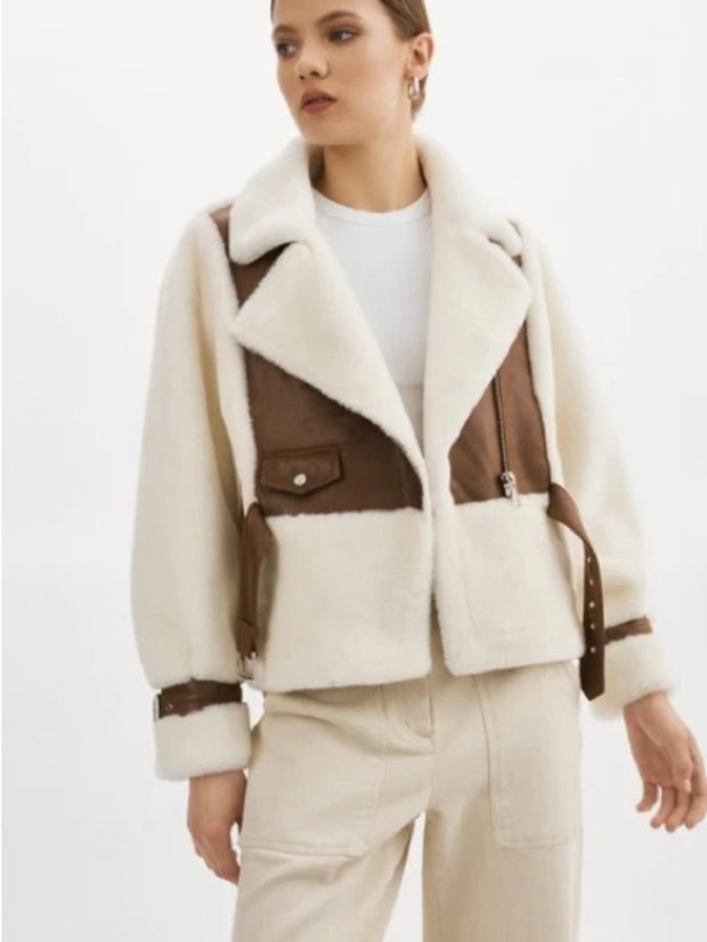 LAMARQUE Elody mixed-media jacket